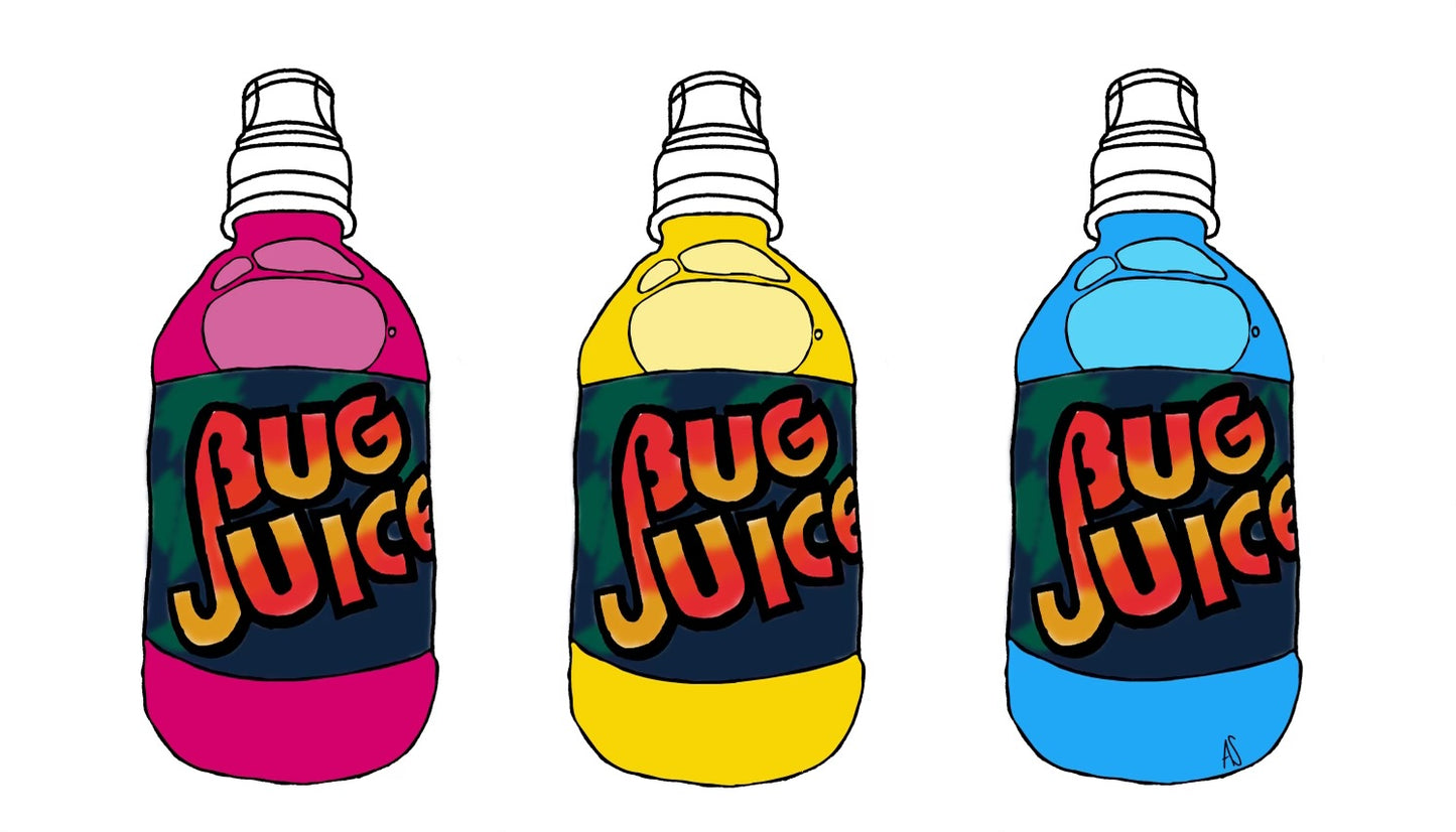 pansexual bug juice sticker